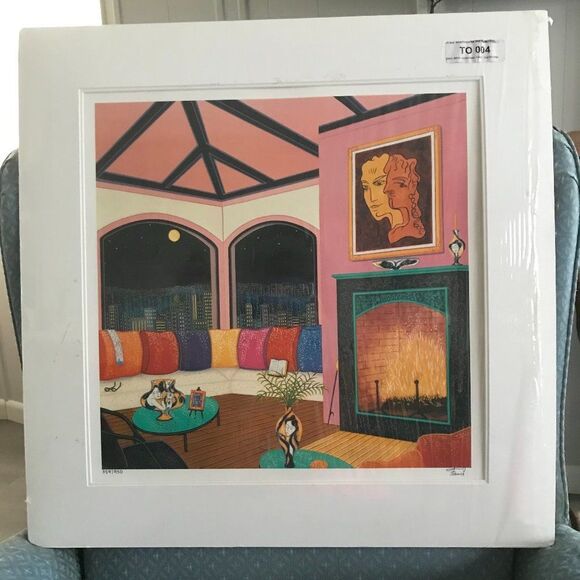 "Interior with Cocteau" by Francois Ledan (Franch) - Picture 3 of 7